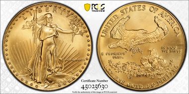 1986 $50 Gold Eagle MS69