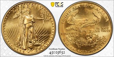 1986 $10 Gold Eagle MS69