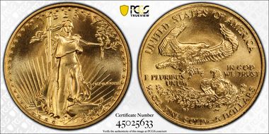 1986 $5 Gold Eagle MS69