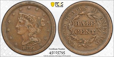 1856 1/2C VF30BN