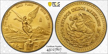 2010-Mo 1/4 oz Libertad Au MS69