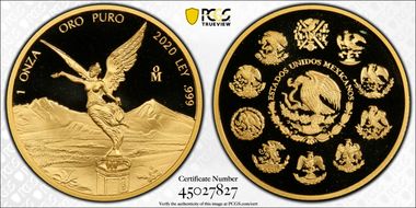 2020-Mo Onza Libertad Gold PR70DCAM