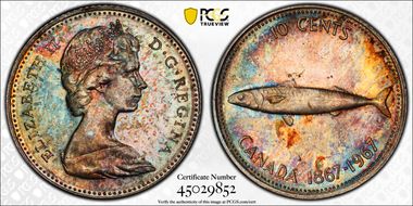 1967 10C 0.800 Ag MS64