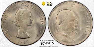 1965 Crown S-4144 Churchill DDR MS65