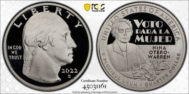 2022-S 25C Nina Otero-Warren-Silver First Strike PR69DCAM