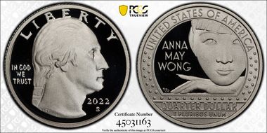 2022-S 25C Anna May Wong-Silver First Strike PR69DCAM