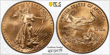 1998 $50 Gold Eagle MS67