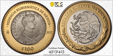 2013-Mo 100 P First Empire Coin Numismatic Heritage PL69