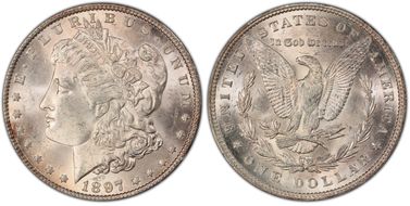 1897 $1 MS64