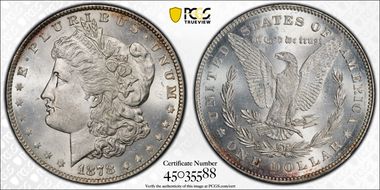 1878 7/8TF $1 Weak MS63