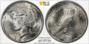 1934 $1 MS62