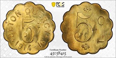 1916 Tk 5C Quercy Grocery MS65