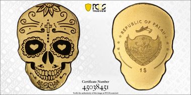 nd(2018) $1 La Catrina Skull MS70