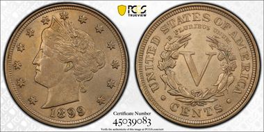 1899 5C AU58