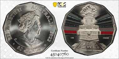 2022 50C Commonwealth Railways-NM25 Australian Rail Heritage MS68