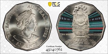 2022 50C WA W945 Banksiadale Australian Rail Heritage MS68