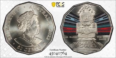 2022 50C SA Railways No. 504 Tom Barr Smith Colorized MS68