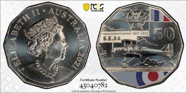 2021 50C Centenary of the RAAF S. E. 5A MS69