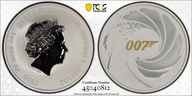2021 $1 James Bond 007 MS69