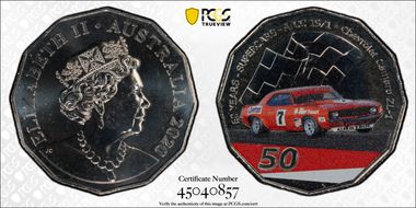 2020 50C 60th Ann ATCC- Supercars Chevy Camaro ZL-1 Colorized MS68