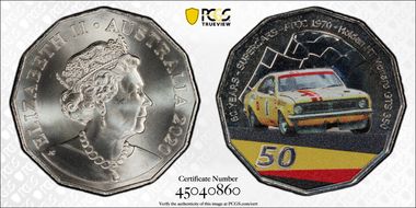 2020 50C 60th Ann ATCC Colorized Holden HT Monaro GTS 350 MS68