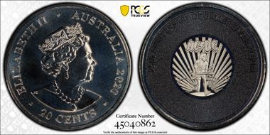 2020 20C AC/DC- Ballbreaker 25th Anniversary Colorized MS69