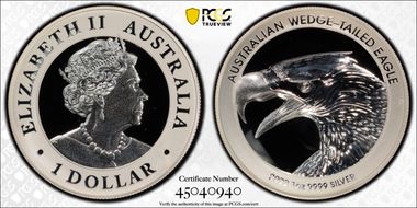 2022-P $1 Wedge-Tailed Eagle Ultra High Relief PR70DCAM