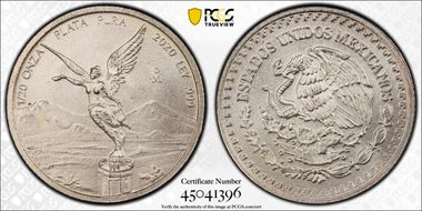 2020-Mo 1/20 oz Libertad Ag MS69