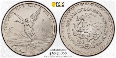 2021-Mo 1/10 oz Libertad Silver MS69