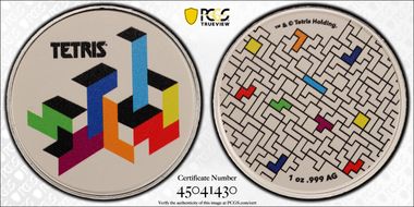 (2021) Medal Tetris-Tetrimino Blocks Colorized MS70