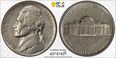 1942-P 5C Silver PR65