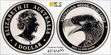 2022-P $1 Wedge-Tailed Eagle MS70