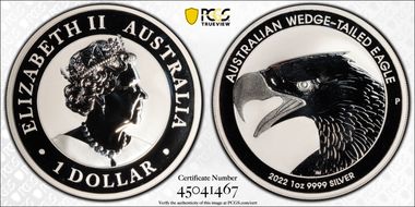 2022-P $1 Wedge-Tailed Eagle MS70