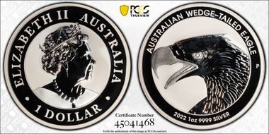 2022-P $1 Wedge-Tailed Eagle MS70