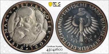 1968-D 5 Mk Pettenkoffer PR62CAM