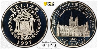 1997 $1 Balmoral Castle KM-135 PR69DCAM