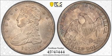 1838 50C MS63