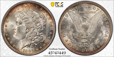 1881-O $1 MS64