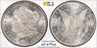 1882-CC $1 VAM 2C, Counter Clash MS64