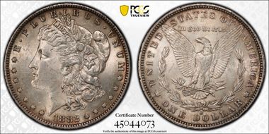 1882-O/S $1 VAM 3, O/S Flush MS61