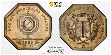 1883 Jeton Lerouge-175 MS63