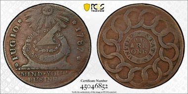 1787 Fugio 1C United States, 4 Cinq VF20BN