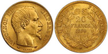 1859-BB 20 Fr Gad-1061 F-531 MS65