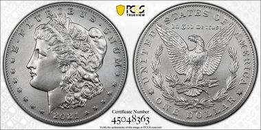 2021-CC Privy $1 Morgan Dollar 100th Anniversary First Strike MS70