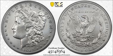 2021-CC Privy $1 Morgan Dollar 100th Anniversary First Strike MS70