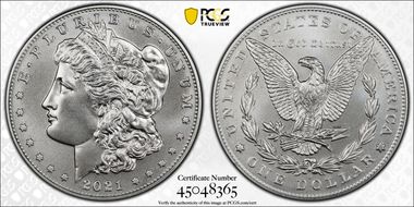 2021-D $1 Morgan Dollar 100th Anniversary First Strike MS67