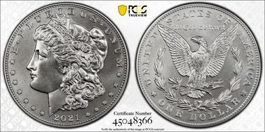 2021-D $1 Morgan Dollar 100th Anniversary First Strike MS68