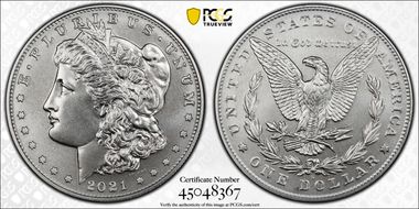 2021-D $1 Morgan Dollar 100th Anniversary First Strike MS69