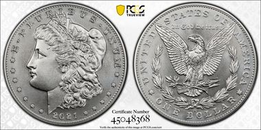 2021-S $1 Morgan Dollar 100th Anniversary First Strike MS70