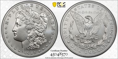 2021-S $1 Morgan Dollar 100th Anniversary First Strike MS70